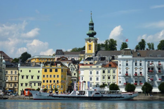 Gmunden at lake Traunsee