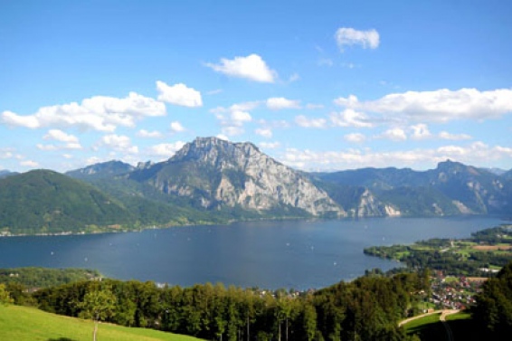 Gmunden at lake Traunsee