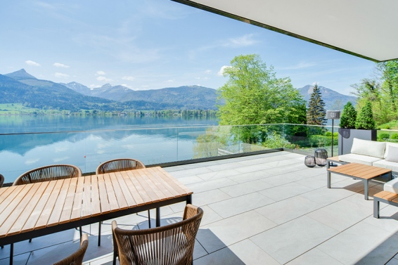Terrassenwohnung Wasserspiel